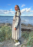 Black crossing mink frakke - Vintage