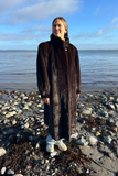 Klassisk mahogany mink frakke - Vintage